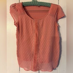 Pink Short Sleeved Blouse